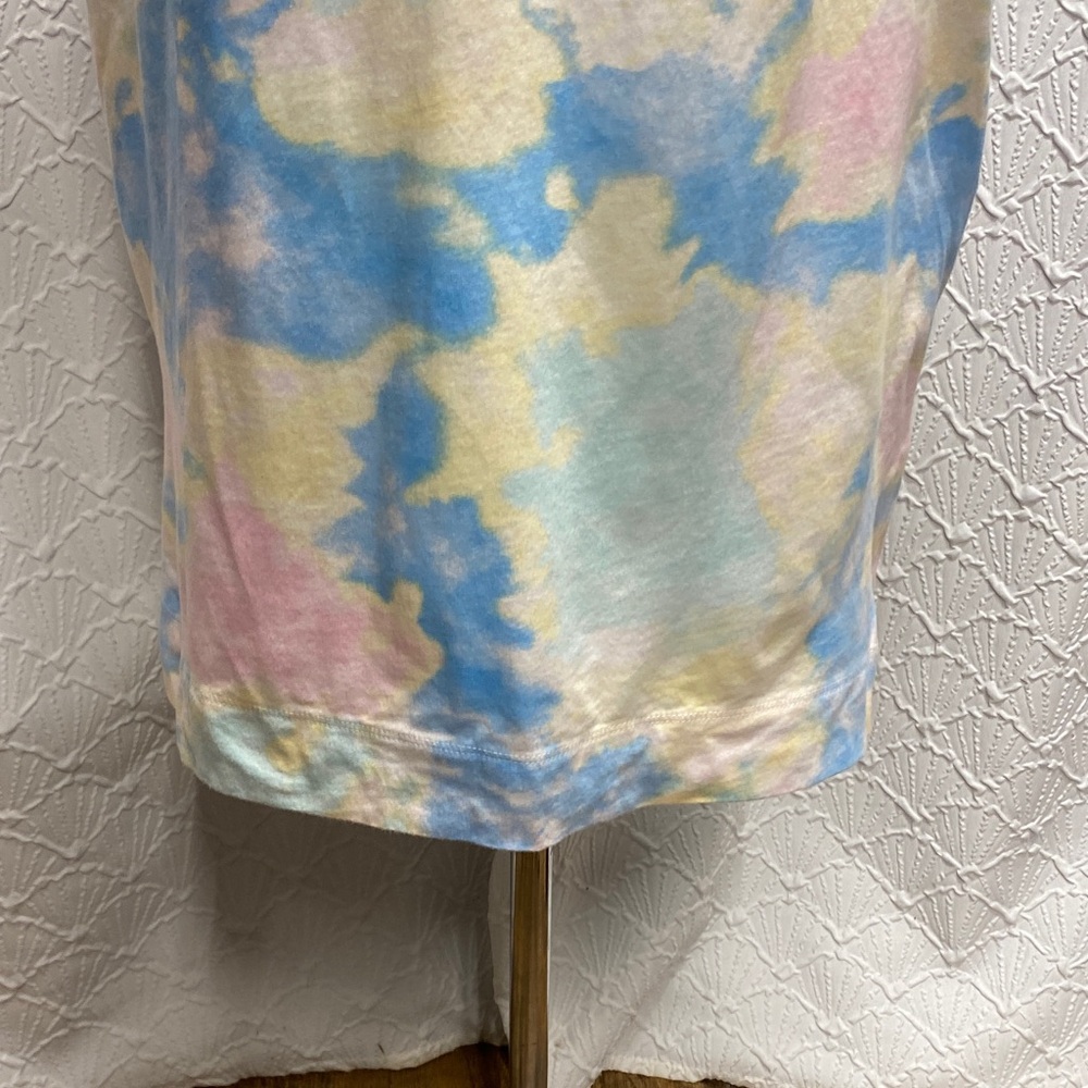 Polo Ralph Lauren size XL Blue Pink yellow and White tie dye hoodie dress casual - Picture 6 of 16